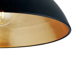 Habitat Yuno Leaf Flush To Ceiling Light - Black And Gold -Home Products Store 9487521 R Z003A