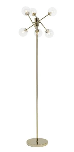 Habitat Glam 6 Light Glass Floor Lamp – Gold -Home Products Store 9487916 R Z008A