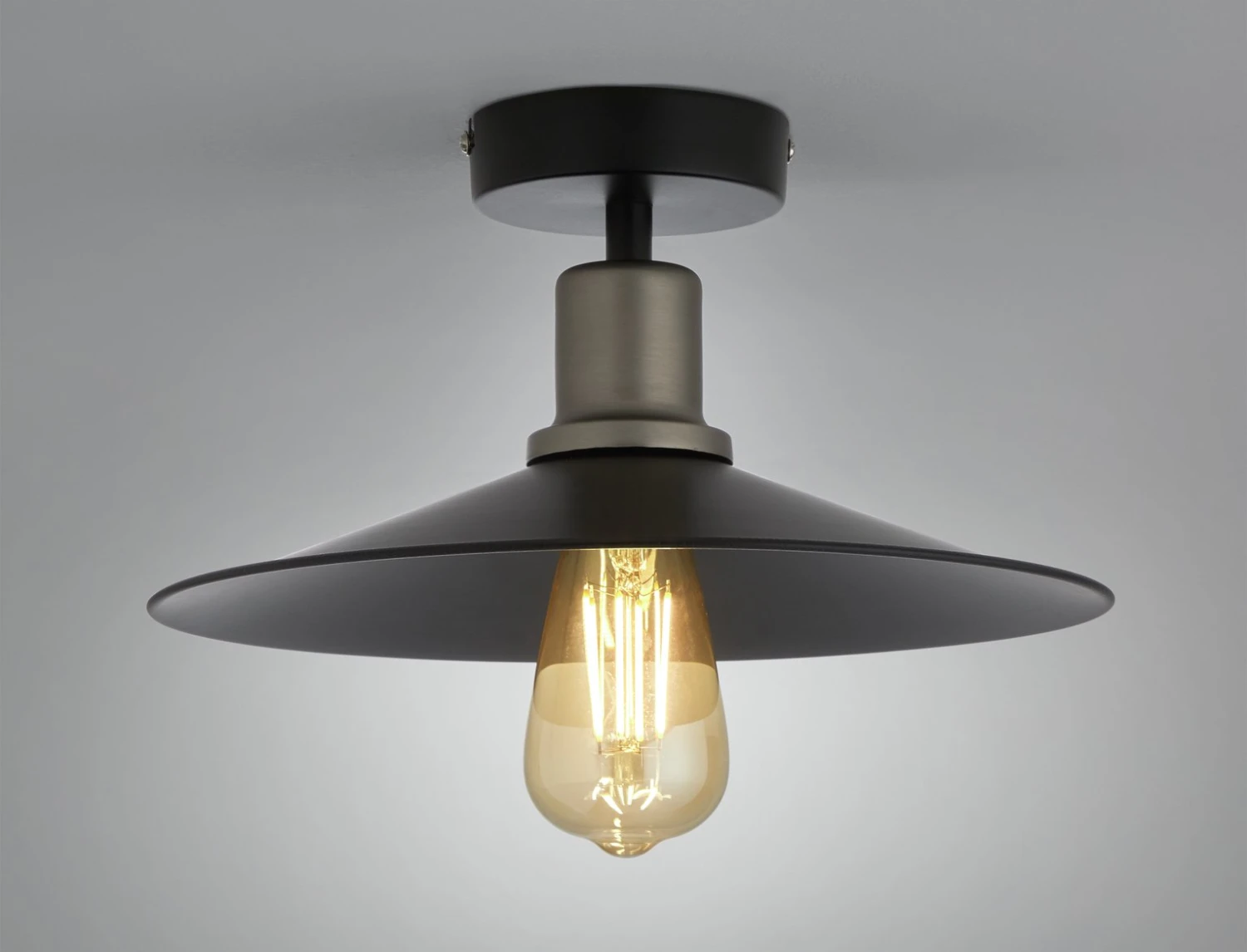 Habitat Pixie Flush To Ceiling Light - Black 8 Habitat Pixie Flush To Ceiling Light - Black - Image 8