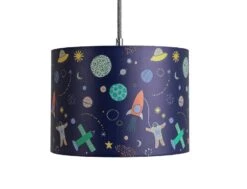 Habitat Kids Space Glow In The Dark 25cm Drum Shade - Blue -Home Products Store 9508431 R Z002C