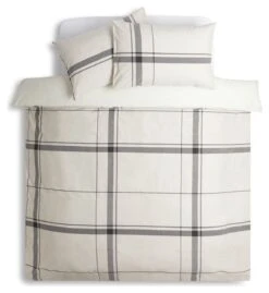 Habitat Cotton Yarn Dye Check Cream Bedding Set - Double -Home Products Store 9511655 R Z002A