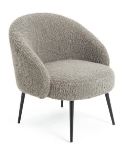 Habitat Ash Boucle Accent Chair - Grey -Home Products Store 9515510 R Z004A