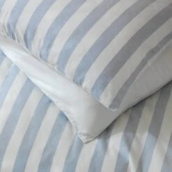 Habitat Stripe Sky Blue & White Bedding Set - Double 9 Habitat Stripe Sky Blue & White Bedding Set - Double -Home Products Store 9520385 R Z004C