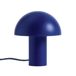Habitat Ngami Mushroom Aluminium LED Touch Table Lamp - Blue -Home Products Store 9521535 R Z007A