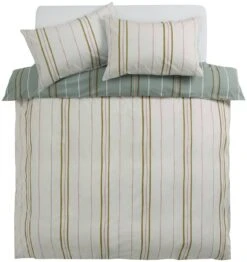 Habitat 180TC Sage Stripe Green Bedding Set - Single 10 Habitat 180TC Sage Stripe Green Bedding Set - Single -Home Products Store 9524570 R Z002A