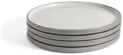 Habitat Speckle 4 Piece Stoneware Dinner Plate - Grey