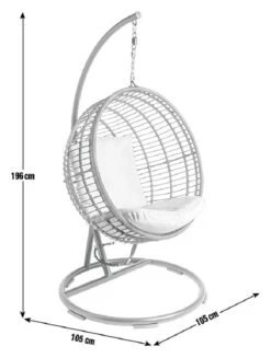 Habitat Dove Rattan Effect Hanging Egg Chair - Natural 11 Habitat Dove Rattan Effect Hanging Egg Chair - Natural -Home Products Store 9530904 R E001
