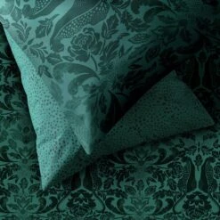 Habitat Floral Cheetah Print Green Bedding Set - Single -Home Products Store 9531422 R Z002C