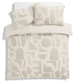 Habitat Velvet Panel Jacquard Shapes Bedding Set - Single -Home Products Store 9548446 R Z002A