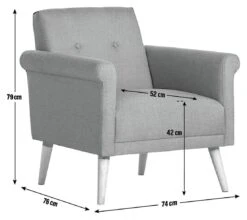 Habitat Evie Fabric Armchair In A Box - Navy -Home Products Store 9551691 R Z020A