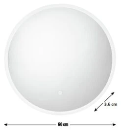 Habitat Circle Backlight LED Mirror - White 9 Habitat Circle Backlight LED Mirror - White -Home Products Store 9559246 R E001