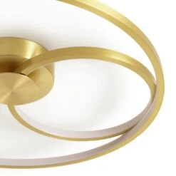 Habitat Pill Metal LED Flush Ceiling Light - Brushed Brass -Home Products Store 9559851 R Z002A