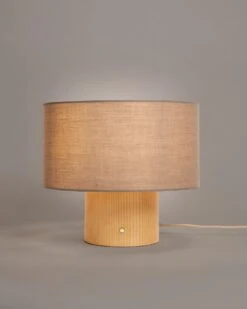 Habitat Modern Scandi Touch Table Lamp - Ash Grey & Oak -Home Products Store 9561887 R Z002C