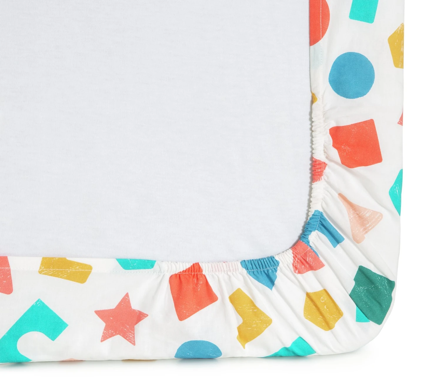 Habitat Kids Colourful Shapes 2 Pack Fitted Sheets - Cot 8 Habitat Kids Colourful Shapes 2 Pack Fitted Sheets - Cot - Image 8