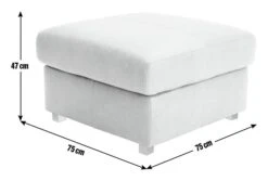 Habitat Florence Leather Ottoman Footstool - Tan -Home Products Store 9576267 R E001