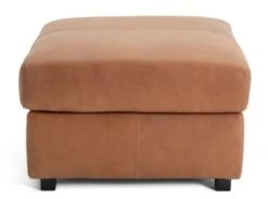 Habitat Florence Leather Ottoman Footstool - Tan -Home Products Store 9576267 R Z002A
