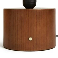 Habitat Corduroy Touch Table Lamp - Mustard & Walnut -Home Products Store 9582275 R Z003A