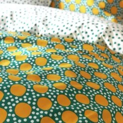 Habitat Sunburst Geo Green & Mustard Bedding Set - Single -Home Products Store 9588042 R Z005A