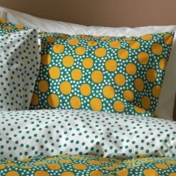 Habitat Sunburst Geo Green & Mustard Bedding Set - Single -Home Products Store 9588042 R Z006A