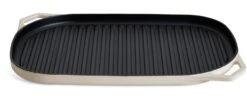 Habitat Large Cast Iron Grill Pan - Cream