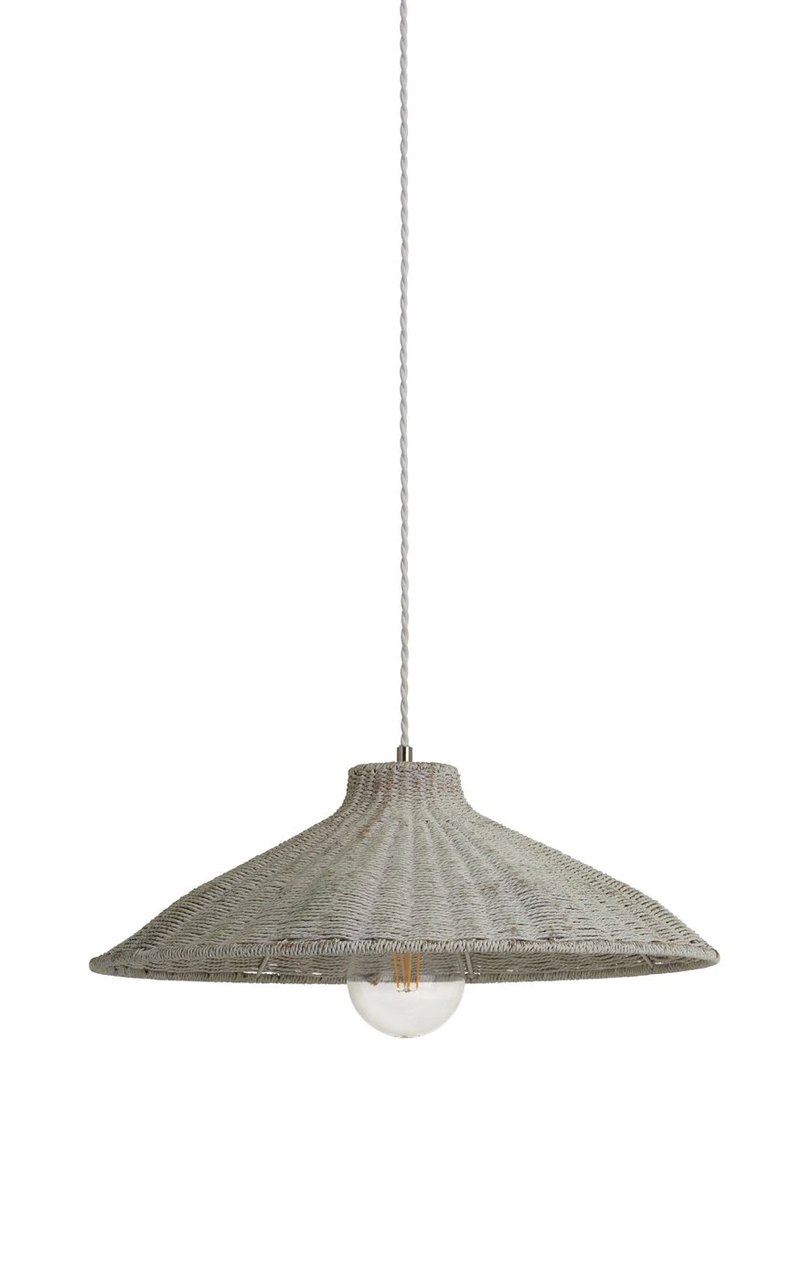 Habitat Apus Rattan Pendant - Whitewash 2 Habitat Apus Rattan Pendant - Whitewash - Image 2