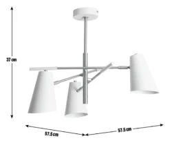 Habitat Vesper Cone 3 Light Ceiling Pendant - White -Home Products Store 9607813 R E001