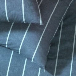 Habitat Cotton Modern Country Stripe Navy Bedding Set-Single -Home Products Store 9608740 R Z003A