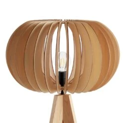 Habitat Achille Ash Wooden Tripod Floor Lamp - Oak -Home Products Store 9615489 R Z005A