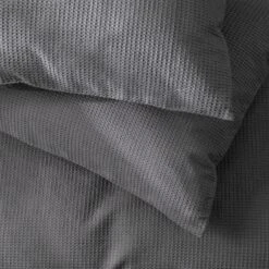 Habitat Cotton Waffle Plain Charcoal Bedding Set - Single 9 Habitat Cotton Waffle Plain Charcoal Bedding Set - Single -Home Products Store 9625211 R Z003A
