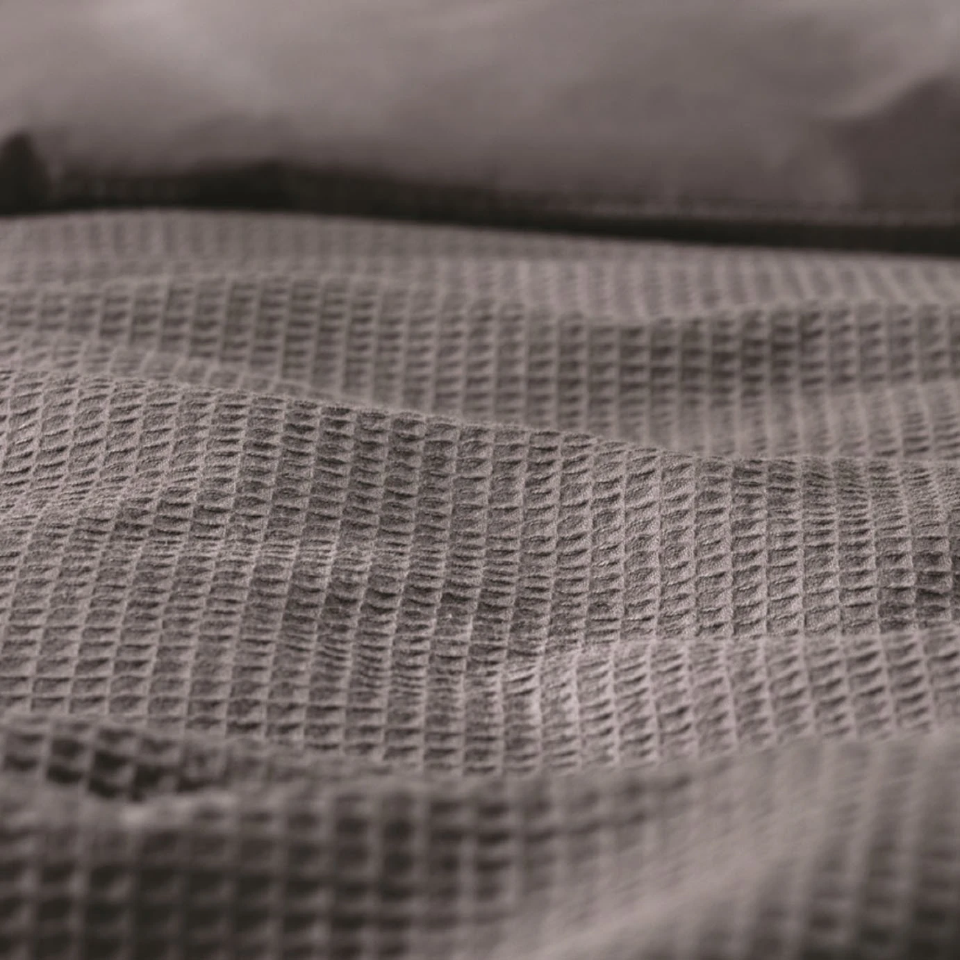 Habitat Cotton Waffle Plain Charcoal Bedding Set - Single 6 Habitat Cotton Waffle Plain Charcoal Bedding Set - Single - Image 6