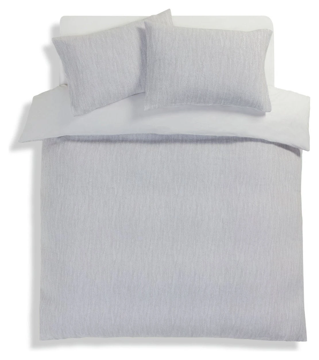 Habitat Cotton Matelassé Grey Bedding Set - Double 3 Habitat Cotton Matelassé Grey Bedding Set - Double - Image 3