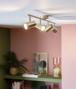 Habitat Este 4 Light Spot Light - Brass -Home Products Store 9633722 R Z002C