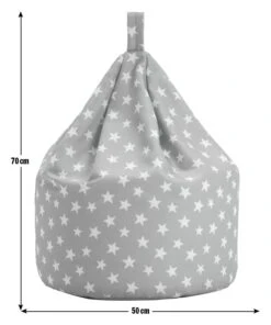 Habitat Kids Grey Stars Bean Bag -Home Products Store 9644199 R E001