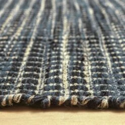 Habitat Leonardo Flatweave Wool Rug - Navy Blue - 170x240cm -Home Products Store 9645631 R Z002C